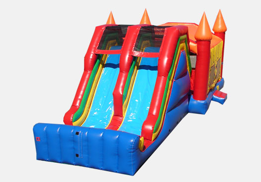 Jumbo Double Lane Jump & Slide